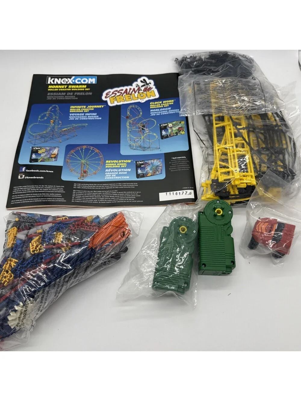 K'NEX Hornet Swarm Roller Coaster Building Set open box spare motor